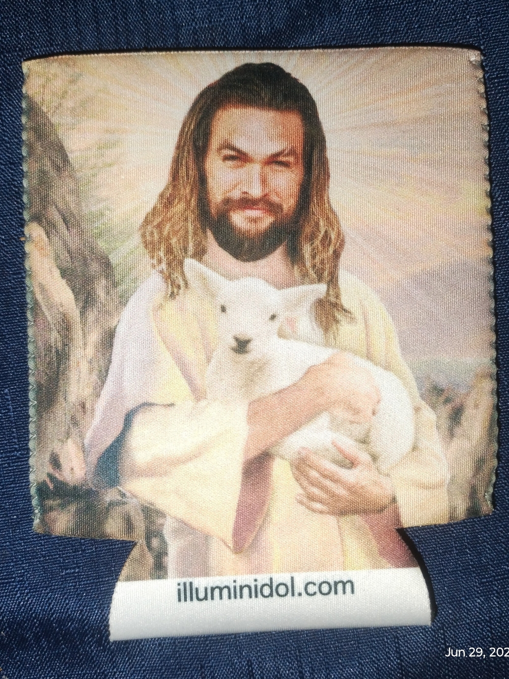 Jason Momoa "Religious" Drink Koozie